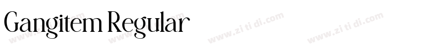 Gangitem Regular字体转换
